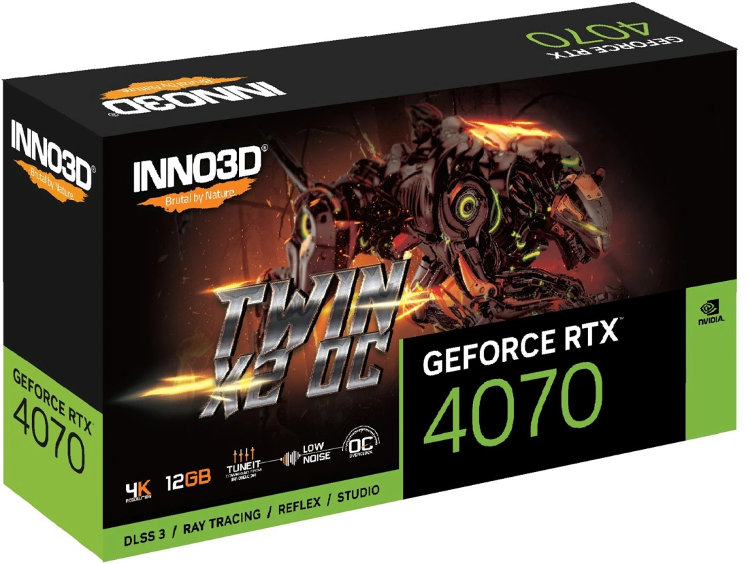 Inno3D GeForce RTX 4070 TWIN X2 OC DLSS 3