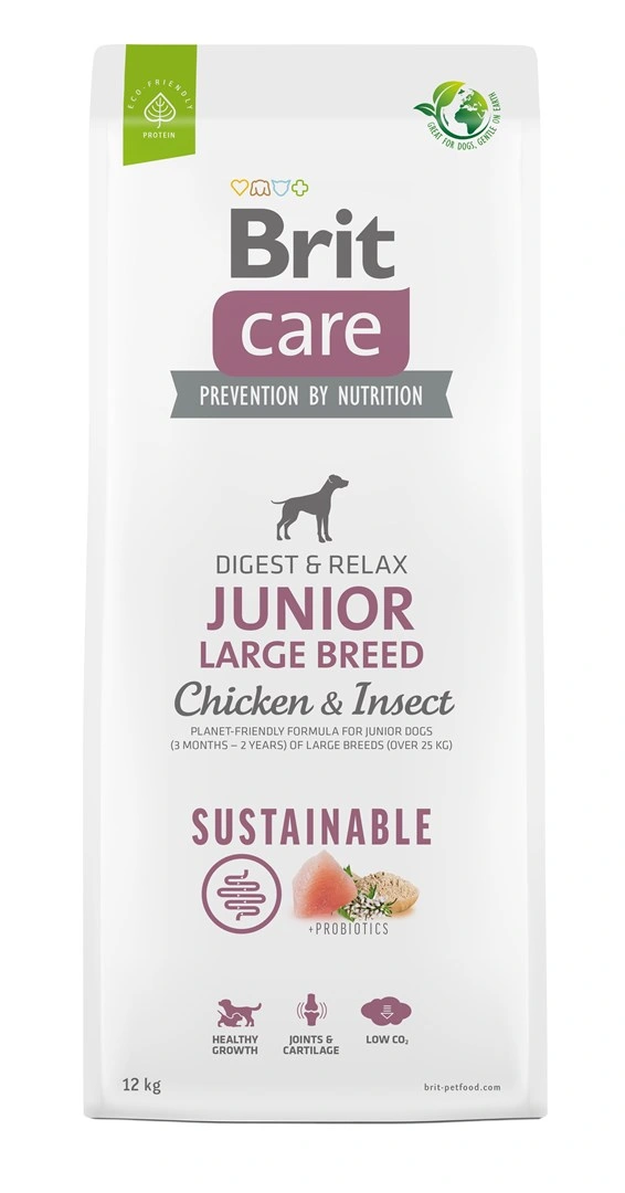 Brit Care Dog Sustainable Junior Large Breed Chicken & Insect 12 kg