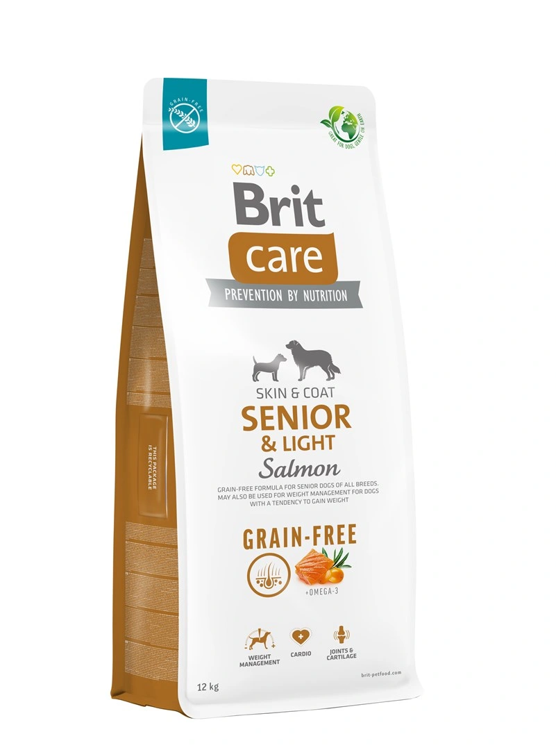 Brit Care Dog Grain-Free Senior&Light Salmon 12kg
