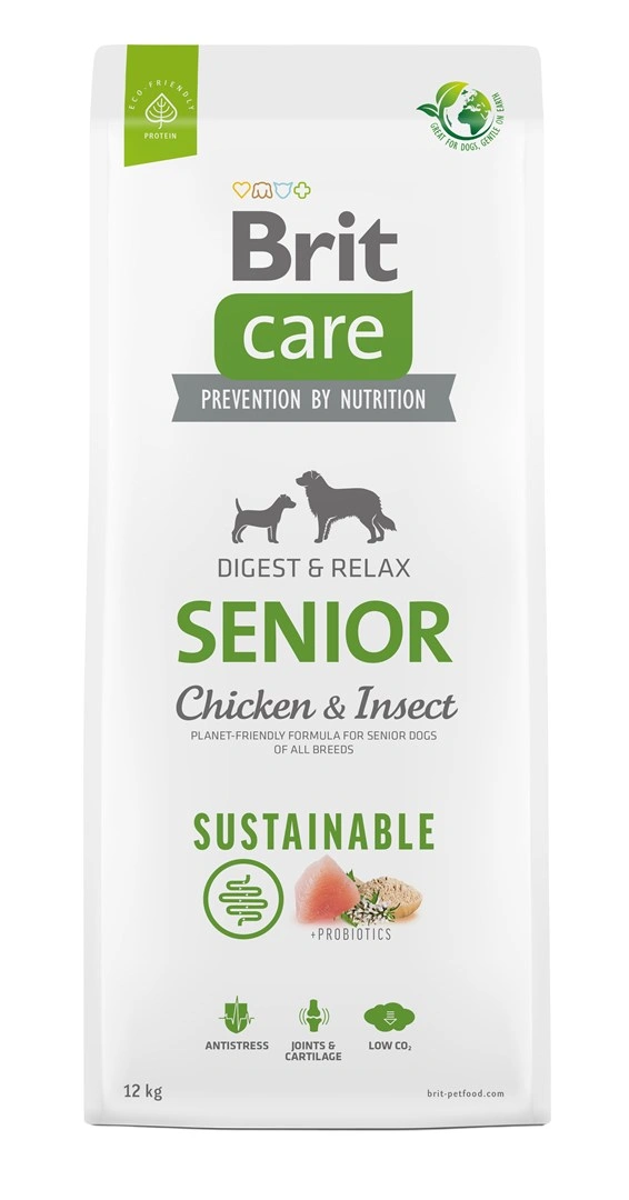 Brit Care Dog Sustainable Senior Chicken & Insect 12 kg