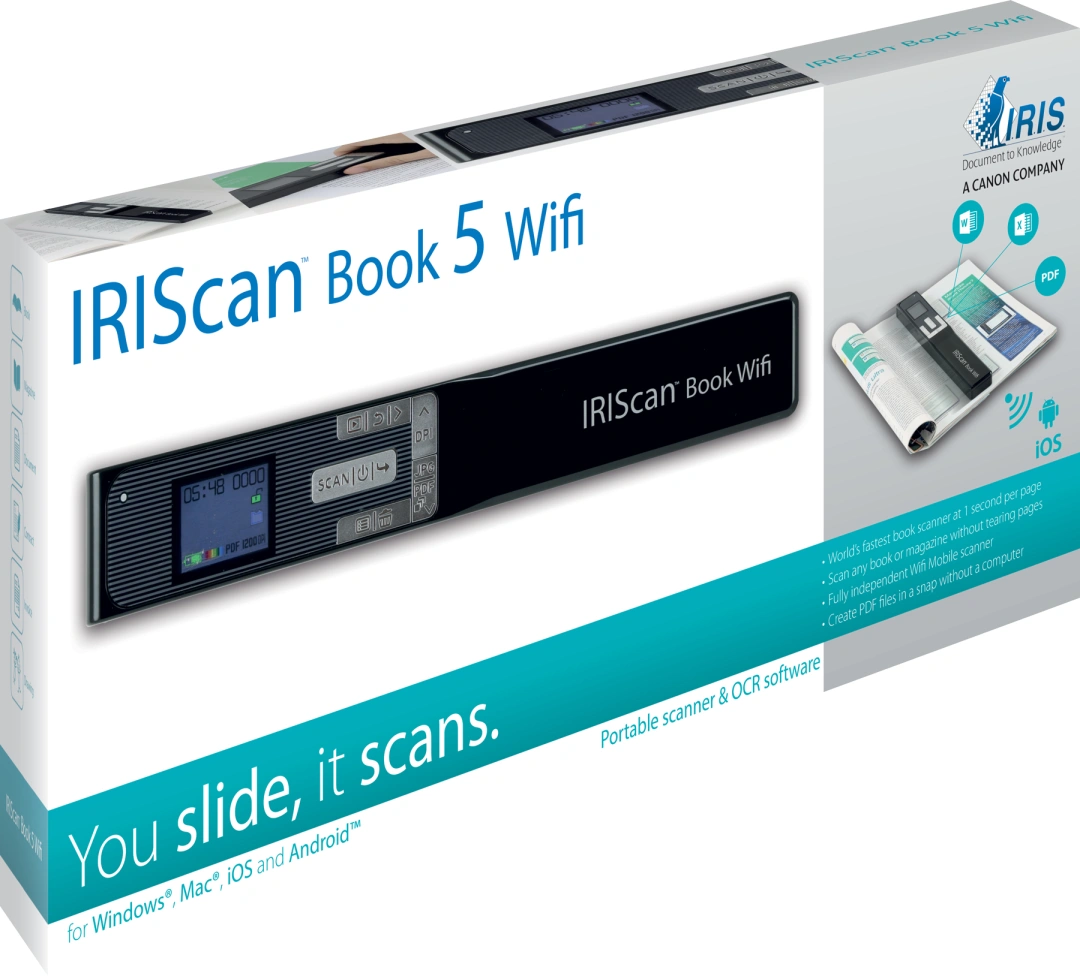 I.R.I.S. IRIScan Book 5 Wi-Fi (458742)  Black