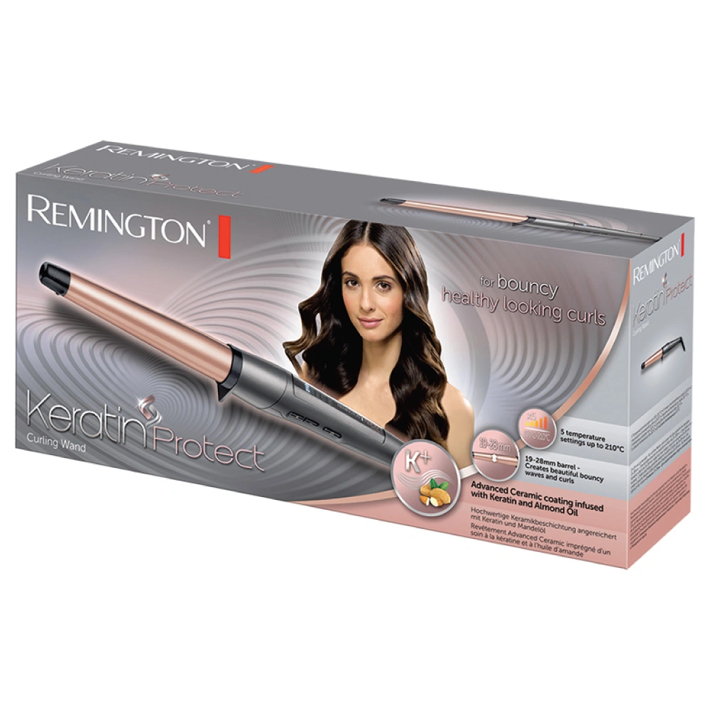 Remington CI83V6 Curling wand Warm Black, Rose Gold