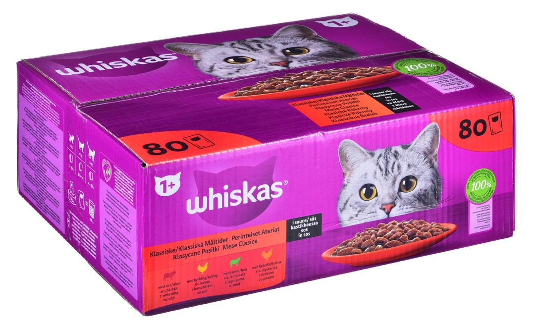 Whiskas Classic meals in sauce 80x85 g