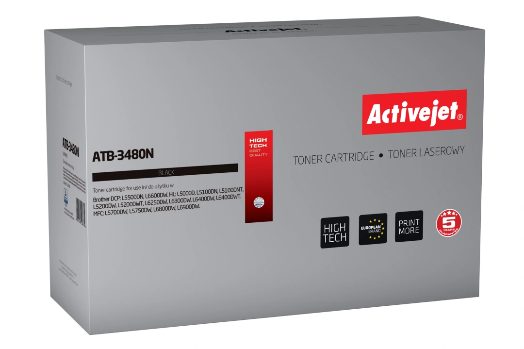 Tonerová kazeta Activejet ATB-3480N (náhradní Brother TN-3480; Supreme; 8 000 stran; černá)