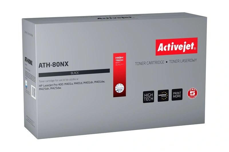Tonerová kazeta Activejet ATH-80NX (náhrada HP 80X CF280X; Supreme; 6 900 stran; černá)