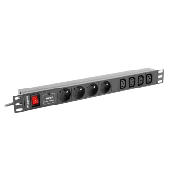 Lanberg Power Strip Rack PDU (1u,10a,8x 230v,2m)