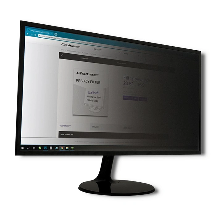 Qoltec Privacy Screen 21,5" | 16:9