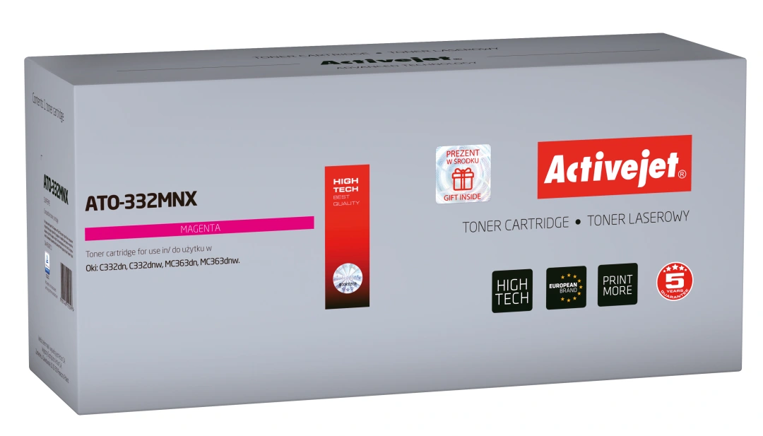 Activejet ATO-332MNX (náhrada za OKI 46508710; Supreme; 3500 stran; červená)