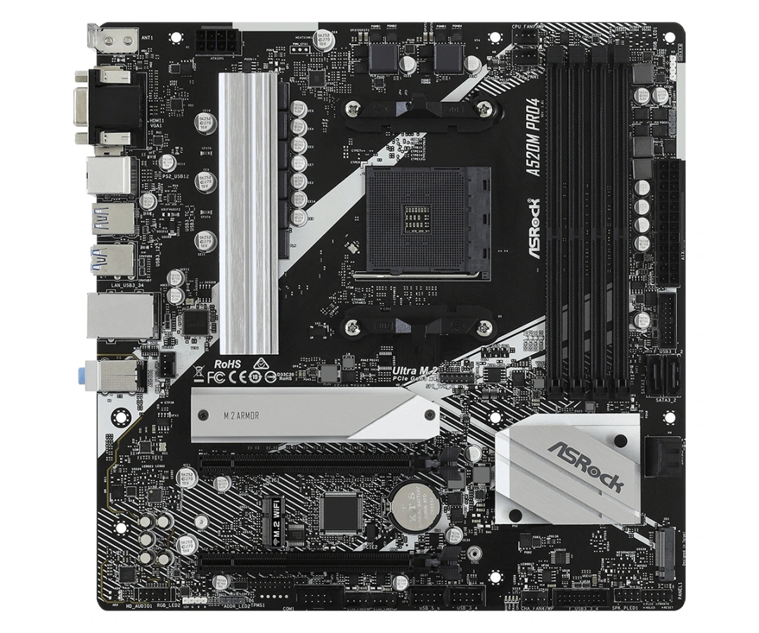 Asrock A520M Pro4 Socket AM4 Micro ATX