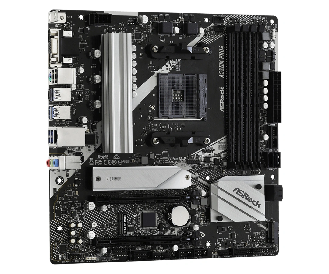 Asrock A520M Pro4 Socket AM4 Micro ATX