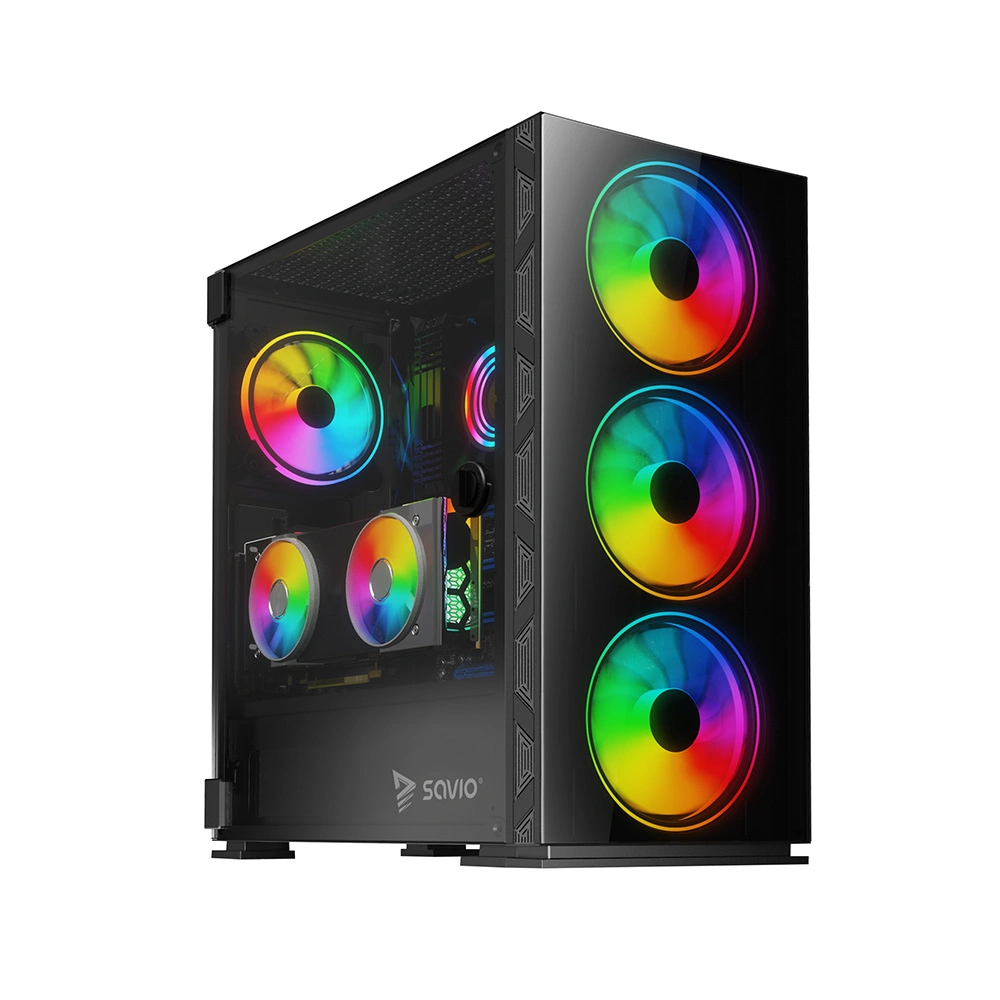  PC Case Savio Prime X1 ARGB Glass Black