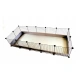 C&C modular cage 5x2 pig rabbit hedgehog silver 180 x 75 x 37 cm