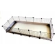 C&C modular cage 5x2 pig rabbit hedgehog silver 180 x 75 x 37 cm