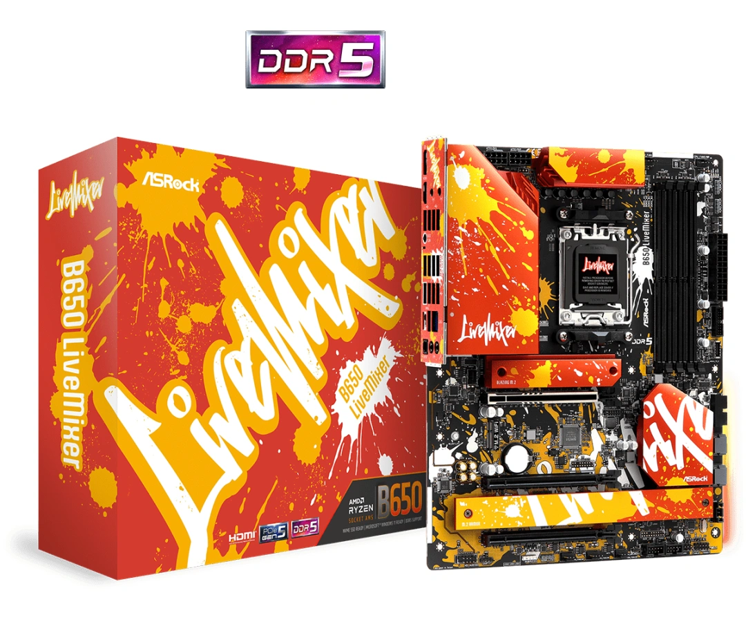 Asrock B650 LiveMixer AMD B650 AM5 ATX