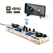 Hercules DJControl Control MIX Bluetooth Pour Smartphone et tablettes ( Andoid e 2 kanály/kanálů Čer
