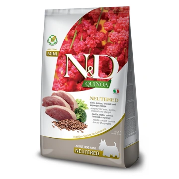 N&D QUINOA Dog Neutered Adult Mini Duck & Brocoli 2,5 kg