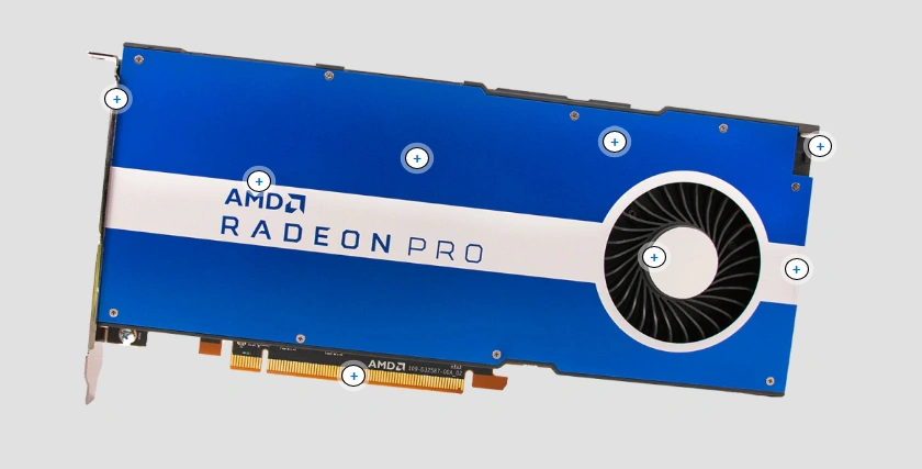 AMD Radeon Pro W5500, 8GB GDDR5