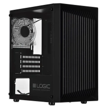 LOGIC PC skříň Atos ARGB MINI 1x USB 3.0, 2x USB 2.0 + audio, black, bez zdroje