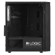 LOGIC PC skříň Atos ARGB MINI 1x USB 3.0, 2x USB 2.0 + audio, black, bez zdroje