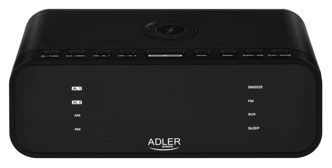 Adler Radiobudík s bezdrátovou nabíječkou a FM