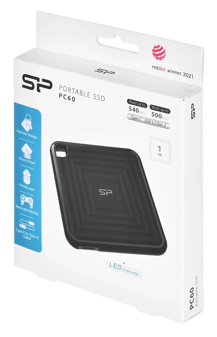 Silicon Power PC60 1TB Portable SSD