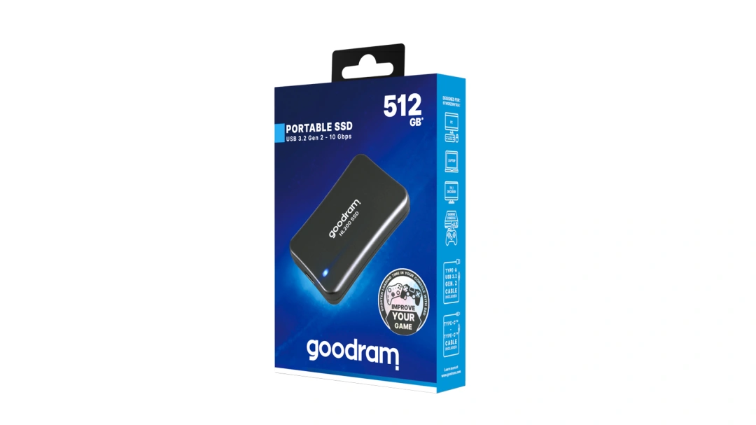 GoodRam Externí disk HL200 512GB, SSDPR-HL200-512