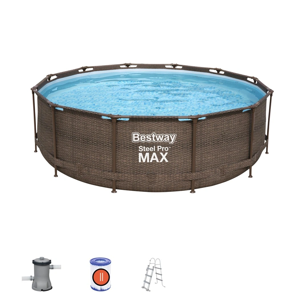 Bestway Bazén Steel Pro Max Rattan 3,66 x 1 m - 56709