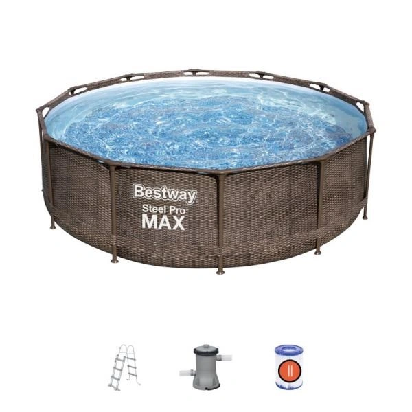 Bestway Bazén Steel Pro Max Rattan 3,66 x 1 m - 56709