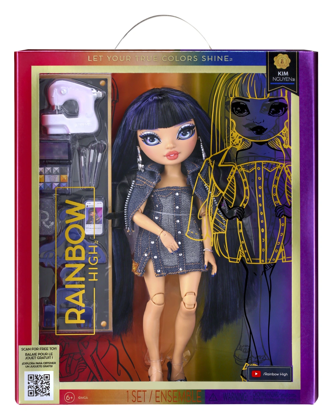 Rainbow High Blue Fashion Doll- Kim Nguyen