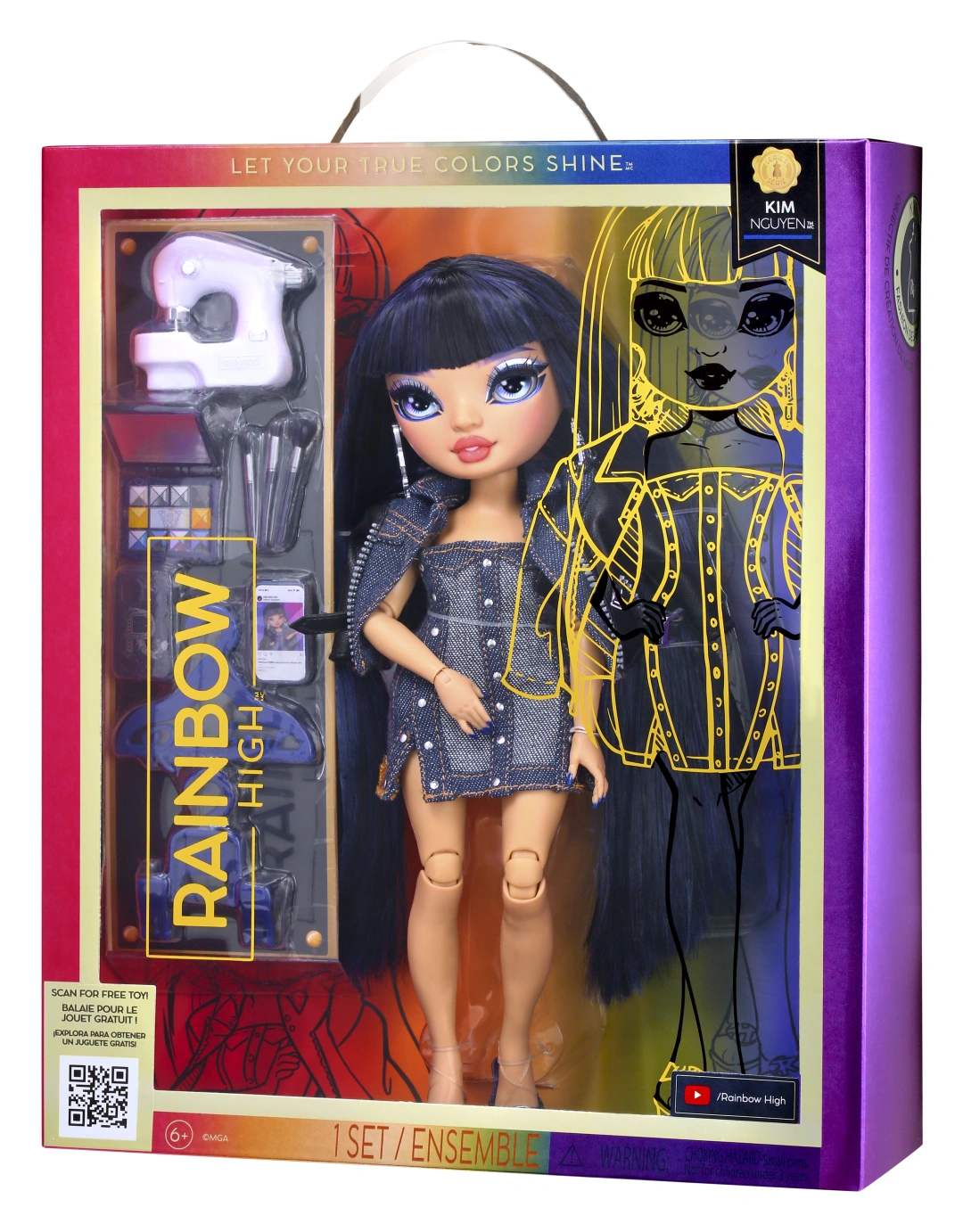 Rainbow High Blue Fashion Doll- Kim Nguyen