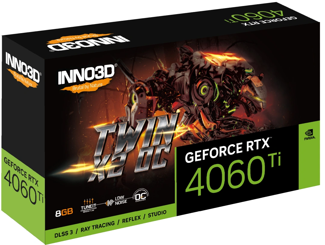 INNO3D Geforce RTX 4060 TI TWIN X2 OC NVIDIA 8 GB GDDR6 DLSS 3