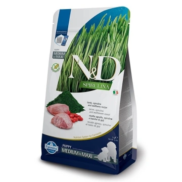 N&D SPIRULINA DOG Puppy M/L Lamb & Wolfberry 2kg