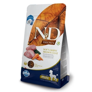 N&D BROWN Dog Lamb Spirulina & Carrot Adult Mini 2 kg