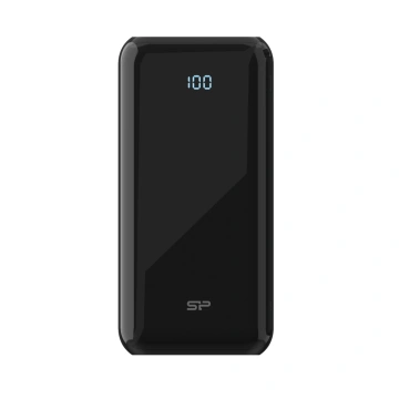 Silicon Power QS28 20000mAh LCD QC3.0+PD 2x USB A, 1x mUSB + 1x USB C, black