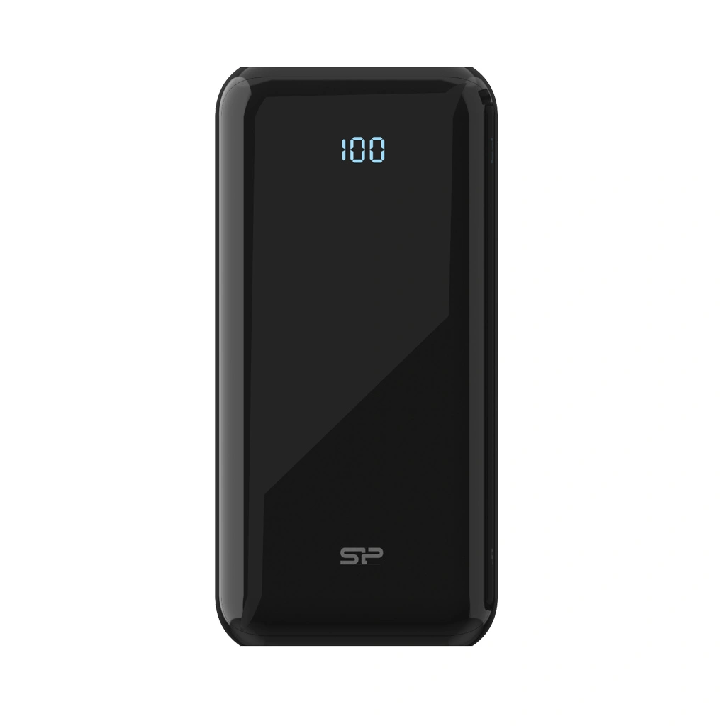 Silicon Power QS28 20000mAh LCD QC3.0+PD 2x USB A, 1x mUSB + 1x USB C, černá