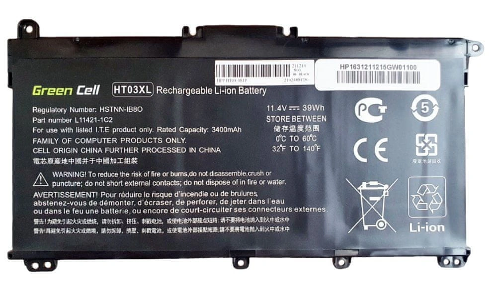 Green Cell HP163 3550 mAh baterie