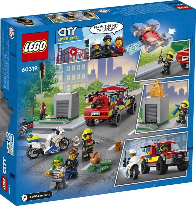 LEGO City 60319 Pronásledování hasičů a policie