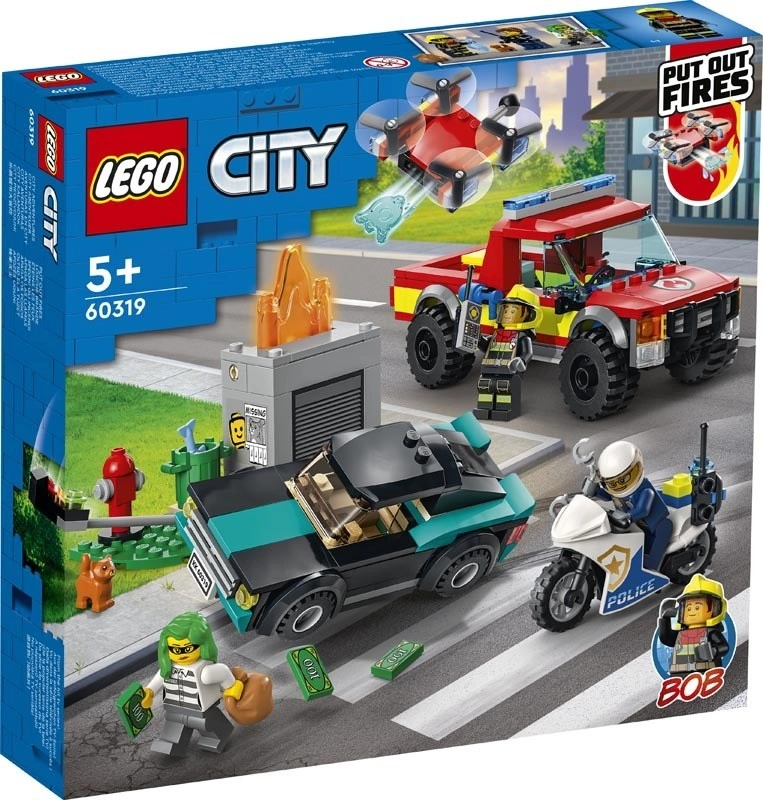 LEGO City 60319 Pronásledování hasičů a policie