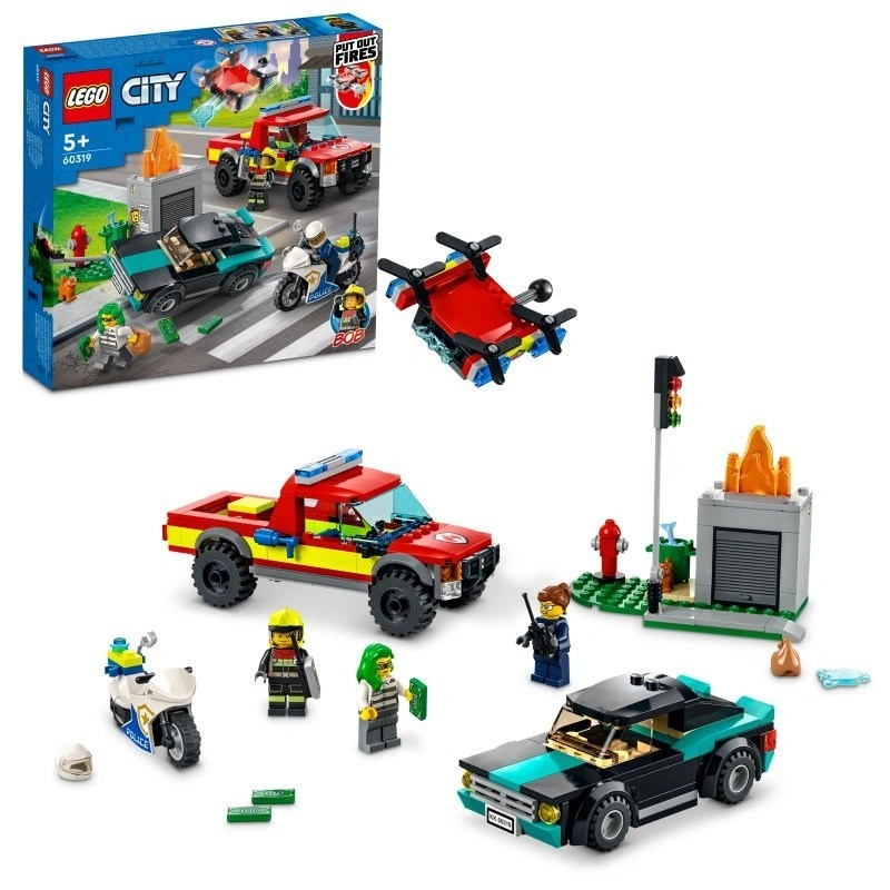 LEGO City 60319 Pronásledování hasičů a policie