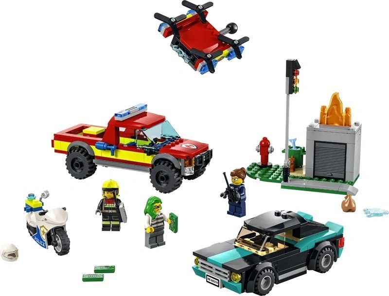 LEGO City 60319 Pronásledování hasičů a policie