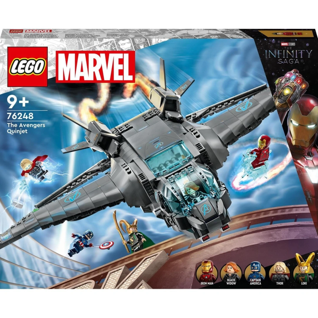 LEGO Marvel 76248 Stíhačka Avengers Quinjet