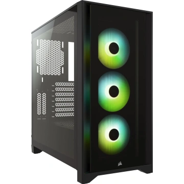 Corsair iCUE 4000X RGB, midi tower, černá