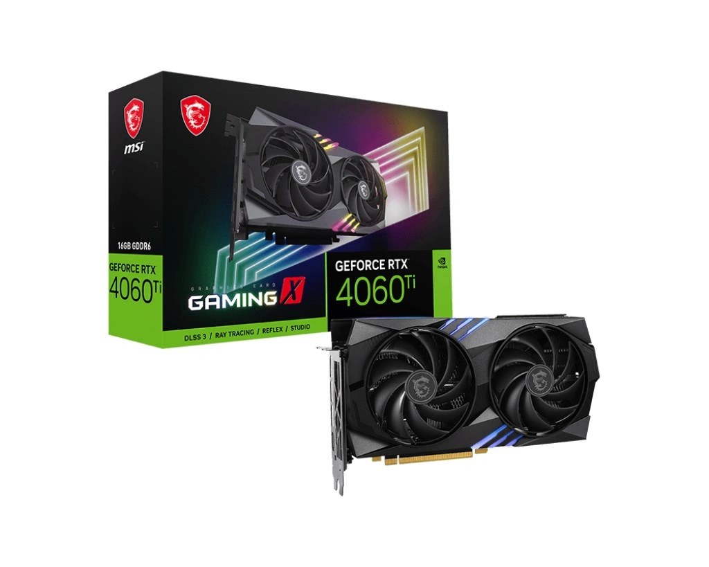 MSI GeForce RTX 4060 Ti GAMING X 16G, 16GB GDDR6