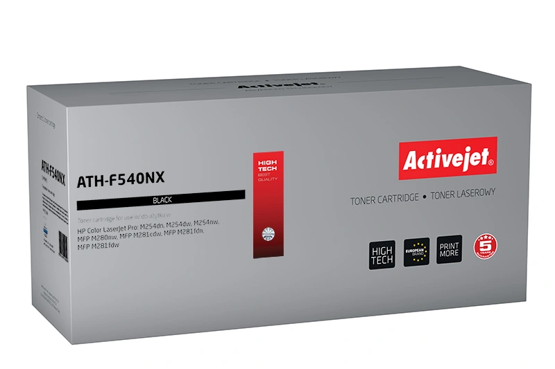 Tonerová kazeta Activejet ATH-F540NX (HP 203X CF540X; Supreme; 3 200 stran; černá)