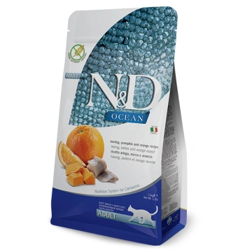 N&D OCEAN CAT Adult Herring, Pumpkin & Orange 1,5kg