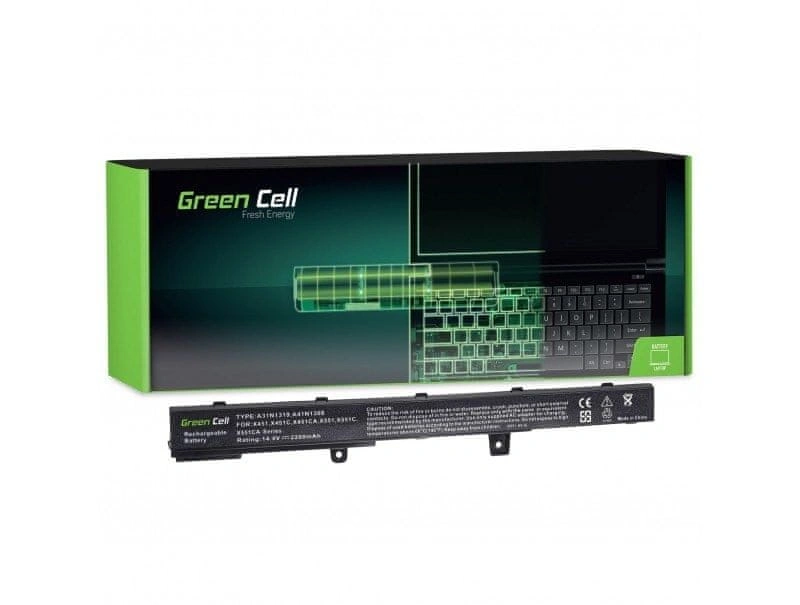 Green Cell AS75 PRO ASUS A31N1319 2200MAH 14,8V