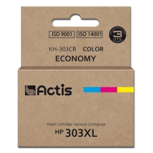 Inkoustová kazeta Actis KH-303CR (náhradní HP 303XL T6N03AE; Premium; 18ml; 415 stran; barevná)