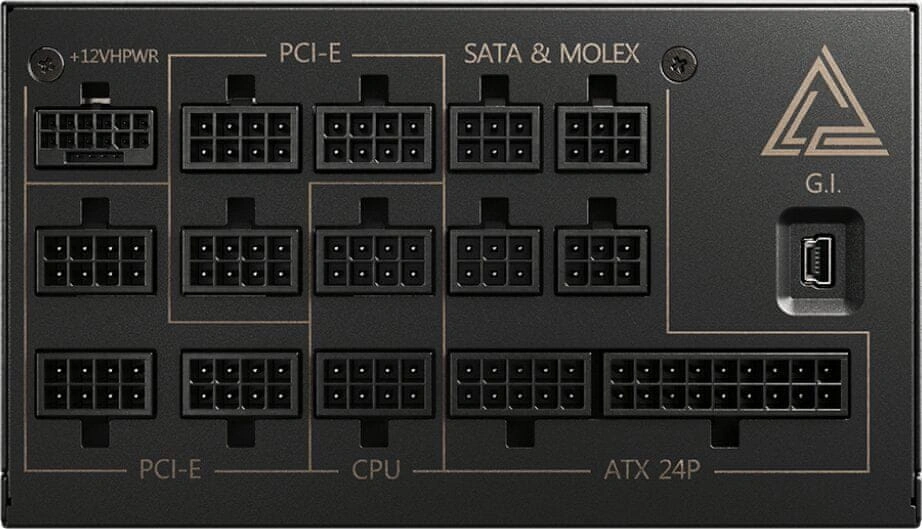 MSI zdroj MEG Ai1300P PCIE5/ 1300W/ ATX3.0/ akt. PFC/ 10 let záruka/ 120mm ventilátor/ plně modulárn