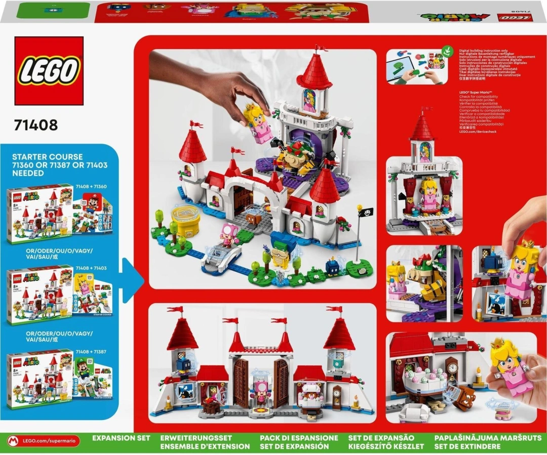 LEGO® Super Mario™ 71408 Hrad Peach – rozšiřující set