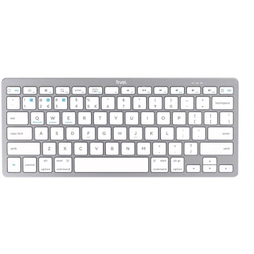 Trust Basics keyboard, stříbrná